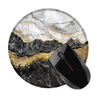 China HOT TOP SALES Marble Rubber Shopping Round Mouse Pad Little Gaming Computer Keyboard Cloth Mouse Pad for sale