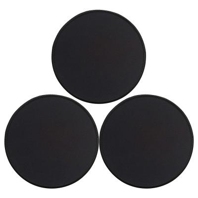 China Wholesale Custom Non-slip Black DANTU Computer Round Rubber Mat Small Size Outdoor Smooth Office Mini Office Circle Mouse Pad for sale