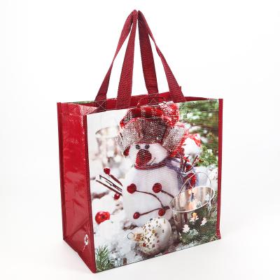 China 100% New Quality Durable Eco-friendly Reusable Eco-friendly Design Bag Fashion PP Woven Tote Bag Red Foldable Shopping Tote Bag for sale