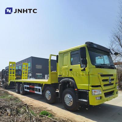 China sinotruk howo 8*4 12 wheeler flat deck rescue truck for sale howo cargo truck equip with 5tons 10tons ladder winch 12.5*2.56*3.25m for sale