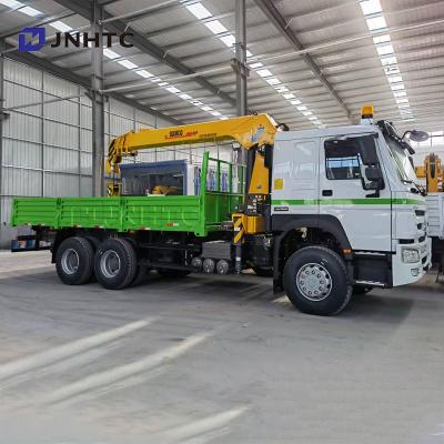 China TRUCK CRANE Sinotruk howo 6x4 cargo truck with 8 tons straight crane for sale