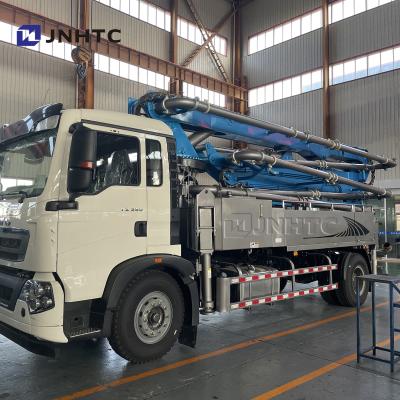 China Construction worksÂ   Chinese Best Truck Mounted HOWO 38M Concrete Pump Truck with Three-axle for sale