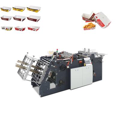 China Industry Food Packing High Speed ​​Automatic Customized Paper Trays Take Out Packaging Cardboard Box Making Machine for sale