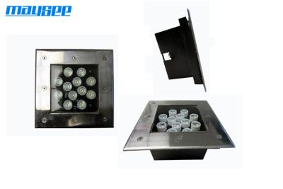 China 12V LED Lâmpadas de solo com escova de aço inoxidável 9w 12w 18w IP67 exterior à venda