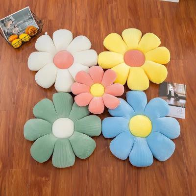 China Daisy Cushion Sun Flower Pillow Chair Cushion Car Cushion Plush Toy Flower Shaped Potted Pillow Ornaments Custom Material Eco-friendly Office Pillow for sale