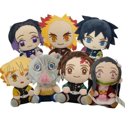 China Japanese Hot Sale Eco-friendly Material Anime Cartoon Plush Figure Kimetsu No Yaiba Plush Toy Demon Slayer Dolls For Gifts for sale