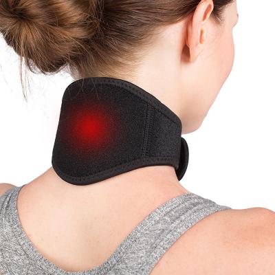 China Protective Portable Neck Massager Heating Self Therapy Tourmaline Magnetic Neck Brace for Neck Pain Relief for sale