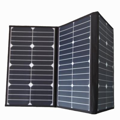 China Sunpower 100W Camping Solar Folding Panels 18V 4.2A with 5521DC Charger Output 18V Generator to Boost Portable Solar Panel for sale