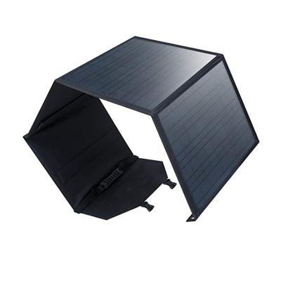 China 80w fast travle solar panel 20W*4 camping mono foldable charger for laptop,phone,camera portable outdoor power bank for sale