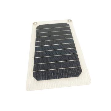 China Waterproof Portable Solar Panel 6W 5V Solar Panel Outdoor Power With Solar Charging Fans For Increasing Picnic Camping Mobile Solar Panels for sale