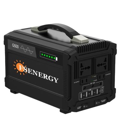 China 500W Portable Power Station FS-G500 for road trip camping adventure outdoor emergency power supply 290*159*158mm for sale