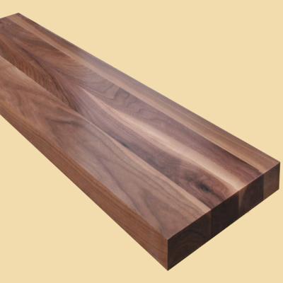 China Modern Custom Size Walnut Butcher Stair Tread Walnut Butcher Block Style Stair Extra Thick Tread for sale