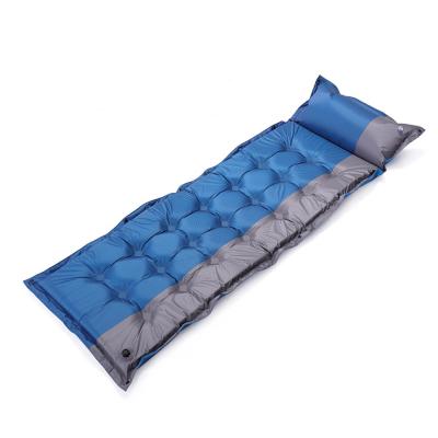 China Outdoor Camping Raising Self Sleep Inflatable Pad Air Mattress Travel Folding Bed Camping Travel Ultralight Portable Single Mattress for sale