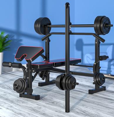 China Indoor Multi Adjustable Press Bench Weightlifting Equipment Folding Complete Training Bench for sale