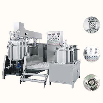 China Industrial 100L 200L 500L Vacuum Face Cream Mixing Homogenizing Emulsifier Machine Mixer Cosmetics Production Equipment Line Te koop