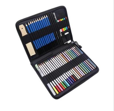 China 51pc Colored Pencils for Adults, Kids, Artists Includes Drawing Lessons Bonus Digital Ebook Library and Sketchbook for Draw CT-51CPS for sale