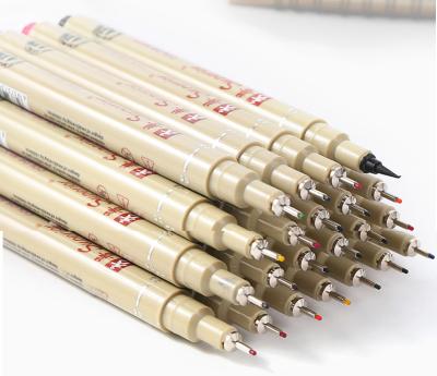 China Fine Line Drawing Pen Superior Micro Multi Color Pen Used For Students And Artist Drawing 50000set/month for sale