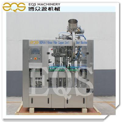 China 300Bph Glass Bottle Filling Machine , Craft Beer 3 In 1 Filling Machine for sale