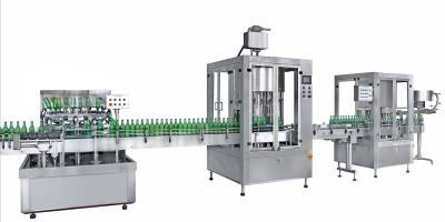 China Lineaire de Olie van de Typemotor het Vullen Verzegelende Machine 1.5kw voor 200ml - 6000ml-Fles Te koop