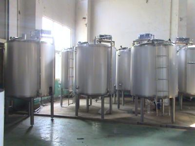 China CE ISO Food Sterilization Equipment Stainless Steel Fermentation Tanks / Emulsifying Tank for sale