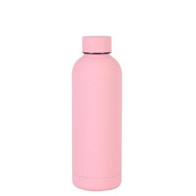 China 304 Stainless Steel Sustainable Sports Popular Small Mouth Portable Cold Storage Bottle Stainless Steel Heat Insulation Cup 350ML/500ML for sale