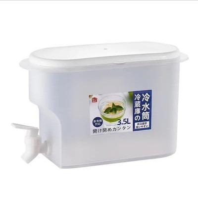 China WITH LID Household Refrigerator Large Capacity Cold Water Bucket Drink Fruit Temperature Resistant Transparent Teapot for sale