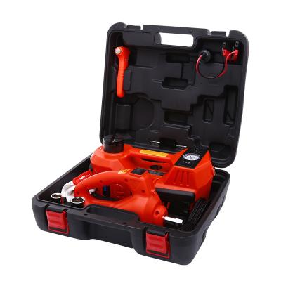 China ISO DC12V 5T Mini Portable Electric Hydraulic Car Jack CE Hot Sale Car Jack with LED Light and 3in1 Impact Wrench for Quick Repair for sale