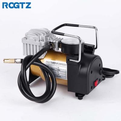 China Hot Selling CE ISO Supplier ROGTZ DC12V Chinese Portable Intelligent Durable Electric Air Compressor Pump For Quick Replace Tire for sale