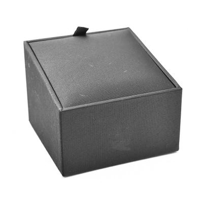 China Jewelery Packaging Custom Color Slanted Plastic Paper Gift Box Clip Link Cufflinks Jewelry Packaging Box Black for sale