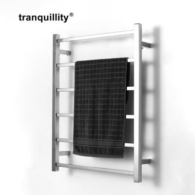 China Electric Heated Heater Stainless Steel Hotel Bathroom Towel Rail Clothes Rack Drying Towel Warmer Towel Heater for sale