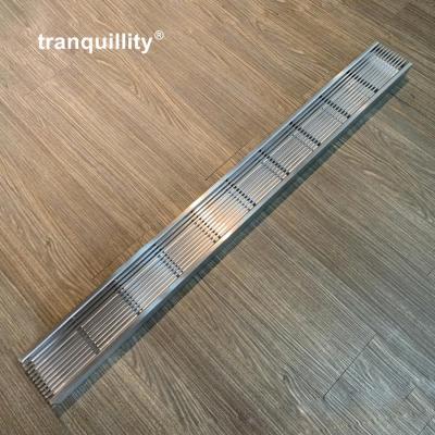 China Modern Outdoor Floor Drain 100*40mm Stainless Steel Outdoor Pool Drain Garage Floor Drain Ditch Drainage Drain Pipe for sale