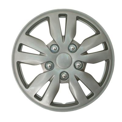 China Custom ABS PP.ABS Silver Wheel Trims Plastic Car Wheel Covers for sale