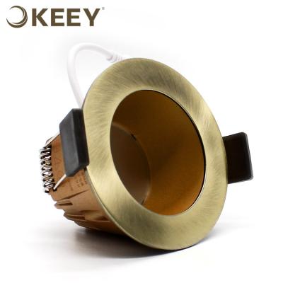 China Embeded Keey 2020 hot sale led downlight price recessed anti-glare 7 watt led downlight bronze TD07309G for sale