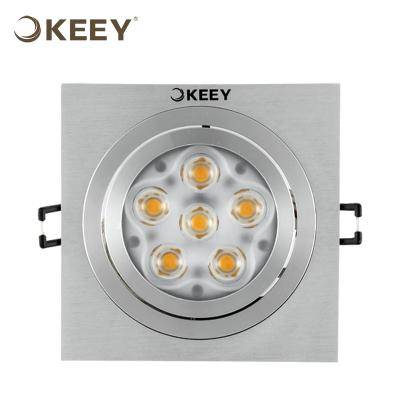 China KEEY Square Recessed Led Ceiling Lamp Daylight 9W Cutout 11.3CM Dalen Ceiling Lights QYS1-L611 for sale