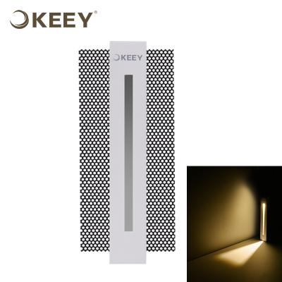 China 2021 modern keey 3w stair lights rectangle led indoor stair step light L3143 for sale