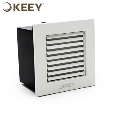 China Keey 2020 Modern White Square Step Led Light Recessed 1W Led Indoor Stair Step Wall Light L3141 for sale