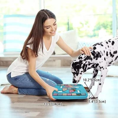 China Stocked Dog Puzzle Toys Treat To Puzzle Interactive Dog Toys Slow Feeder Puppy Puzzle Game Dog Enrichment for sale