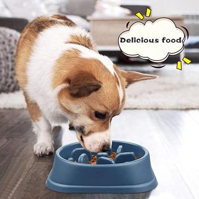 China Stored Dog Slow Bowl Feeder Non-Slip Interactives Bloat Retriever Anti-Clog Bowl For Small Dogs for sale