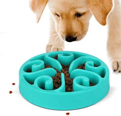 China Stocked Anti-Engulfing Slow Feeder Dog Bowl Slow Eat Feeder Bloat Retriever Bowls for sale