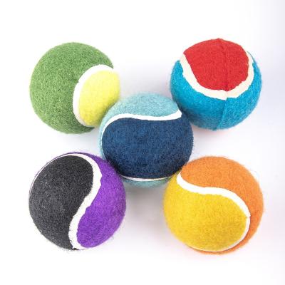 China Sustainable Customized Dog Tennis Ball Squeaky Tennis Balls For Dogs for sale