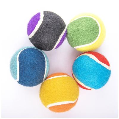 China Customized Durable High Quality Color Mini Chew Toy Dog Tennis Squeaky Ball For Pet for sale