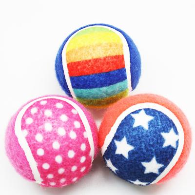 China Wholesale High Quality Custom Viable Different Color Dog Training Toys Factory Supply Tennis Ball for sale