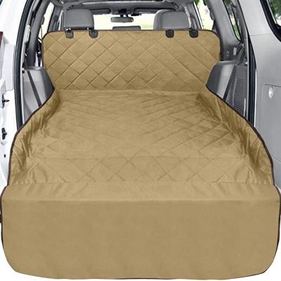 China Waterproof Universal Fit Dog Seat Non-Slip Mat With Fin SUV Bumper Cargo Liner For Dogs Water Resistant Pet Blanket Mat for sale