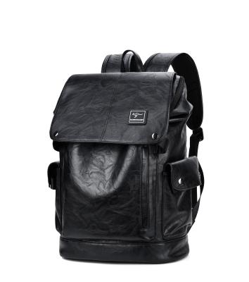 China Waterproof men's high capacity fashionable wild backpack simple and stylish practical and flexible backpack for sale