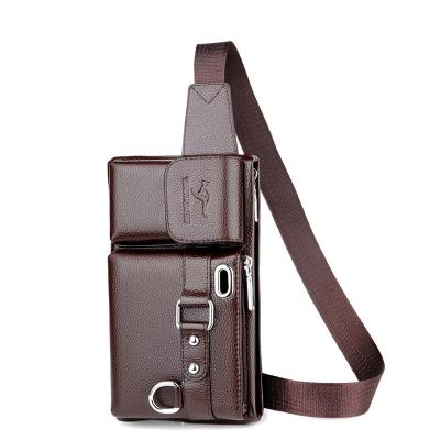 China Professional Casual Convenience Fashion Water Proof Magnetic Clasp Production Men's Waist Bag for sale