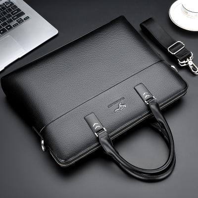 China Custom LOGO Men's Handbag Fashion Retro Business Casual Briefcase Briefcase Over Shoulder Bag for sale