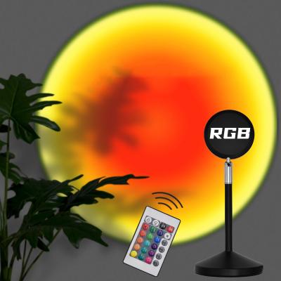 China New Arrivals Modern UFO Sunset Lamp RGB Color Changing USB Table Sunset Night Light Mini Projection Led Sunset Projector Lamp for sale