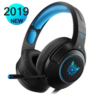 China Retractable MIC K9 RGB Blue Over Ear Gaming Headset With LED Light And MIC For PS4 PC Game for sale