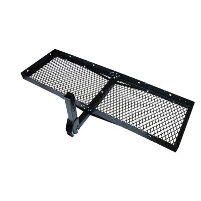 China 500Lbs Hitch Mount Foldable Cargo Basket Cargo Carrier 19inch X 60inch for sale