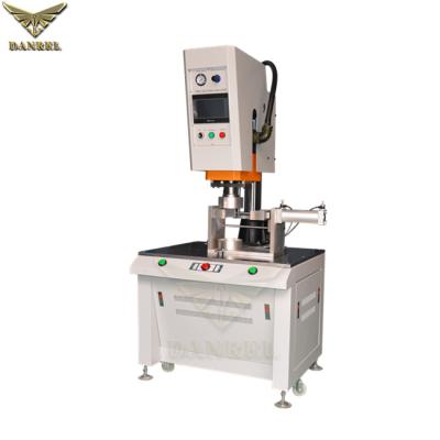 China Factory How To Weld Abrasive Disc With Knob Use DANREL 6000RPM Plastic Servo Ultrasonic Spin Heat Welding Machine for sale